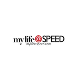 My LIfe at Speed 1 x 4 Inch Sticker