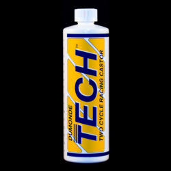 Bottle of Dumonde Tech Two-Cycle Racing Castor.
